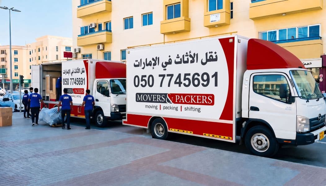 Moving Company in UAE truck in Dubai Road